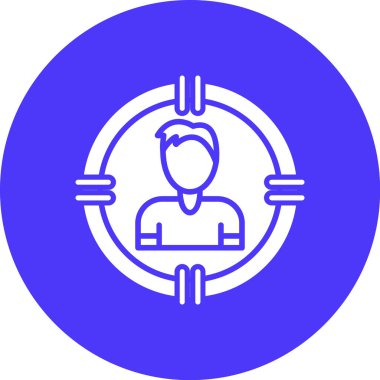 İnsan simgesinin vektör illüstrasyonu