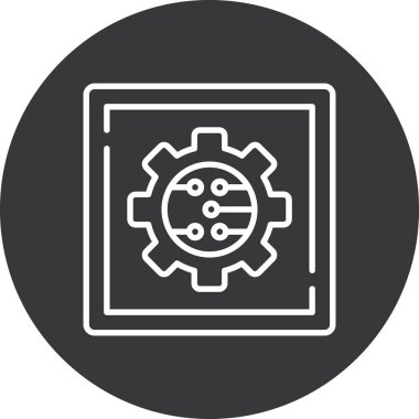 Kolayca değiştirebilen veya düzenleyebilen Gear Vektör simgesi