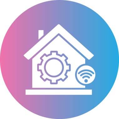 Smart Home simgesinin vektör çizimi