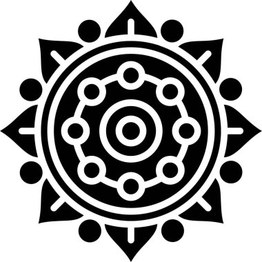 Çiçek süslemesinin vektör çizimi