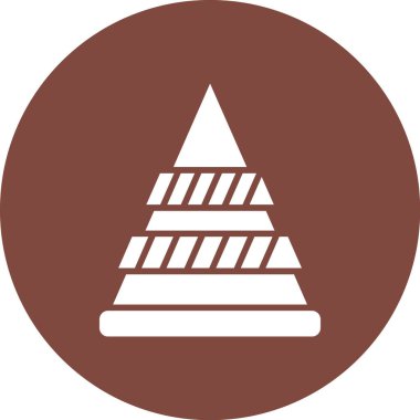 Modern ağaç simgesinin vektör illüstrasyonu