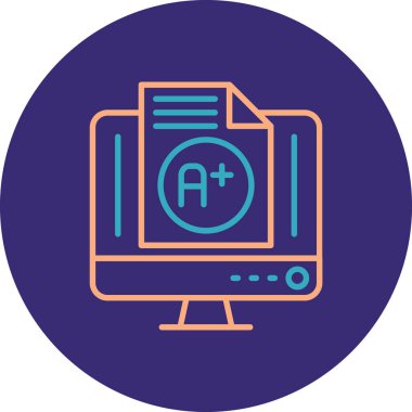 Bilgisayar. Web simgesi vektör illüstrasyonu