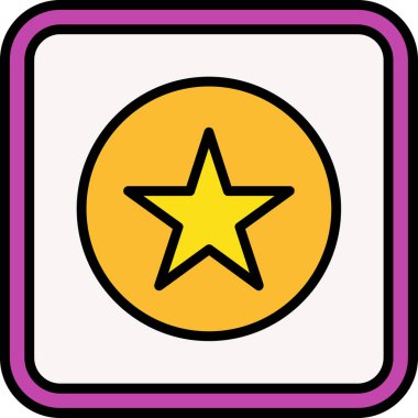 yıldız simgesi, vektör çizimi