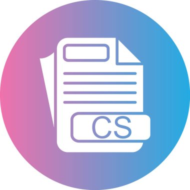 Dosya biçim simgesinin vektör illüstrasyonu