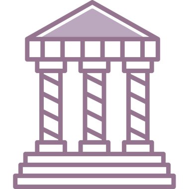 Bina. Web simgesi basit illüstrasyon