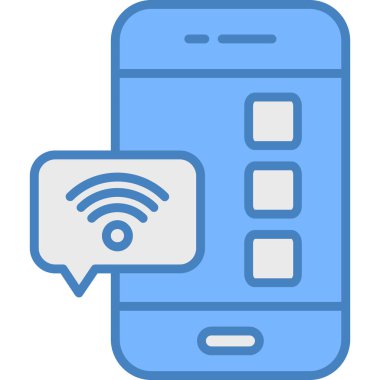 Cep telefonu. Web simgesi basit illüstrasyon