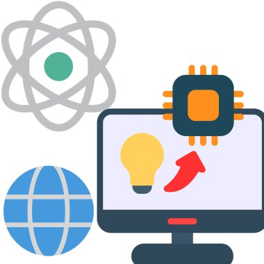 Modern eğitim ikonunun vektör illüstrasyonu