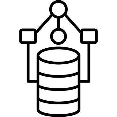 veri merkezi sunucu simgesi, özet biçimi