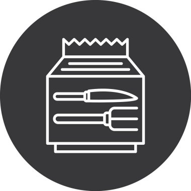 Gıda simgesinin vektör illüstrasyonu