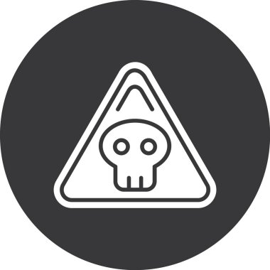 kafatası vektör simgesi modern illüstrasyon