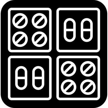 Bir simgesiz vektör illüstrasyonu