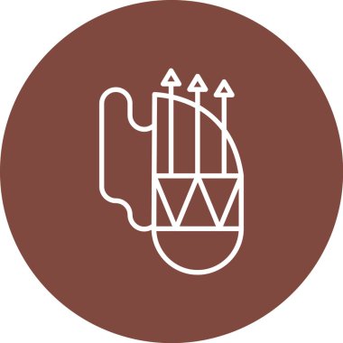 Kalem tutan bir elin vektör çizimi