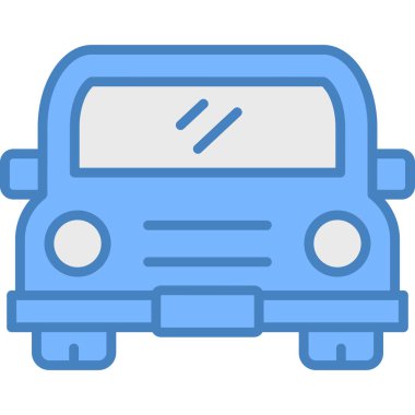 - Araba. Web simgesi basit illüstrasyon