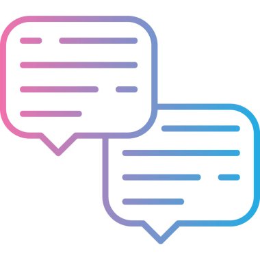 kabarcık sohbet iletişim simgesi - özet biçimi