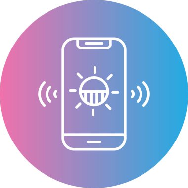 akıllı telefon simgesi vektör illüstrasyonu