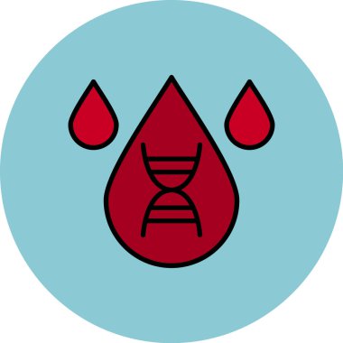 Kan damlası ikon vektörü. biçim iki renkli düz simge, yuvarlak açılar, pembe renkler, beyaz arkaplan