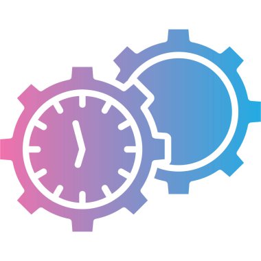 Zaman simgesi vektör illüstrasyonu