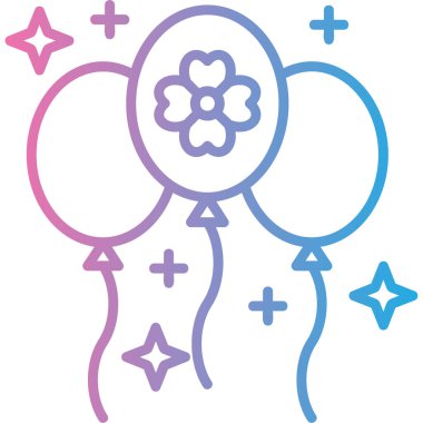 Çiçek modern simgesinin vektör illüstrasyonu