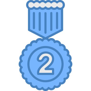 Madalya. Web simgesi basit illüstrasyon