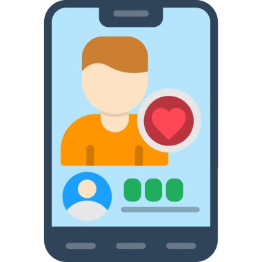 Mobil sohbet vektör simgesi