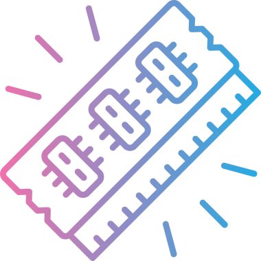 cetvel simgesi çizimi