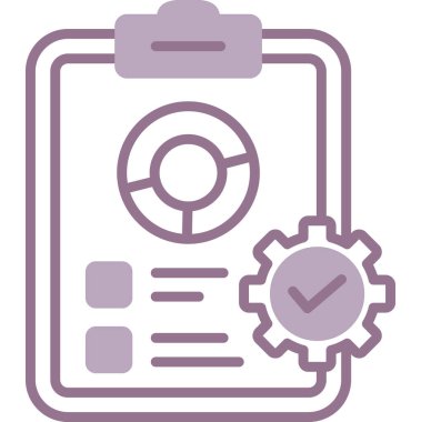 Kontrol listesi simgesi vektör illüstrasyonu