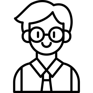 öğrenci simgesi vektör illüstrasyonu