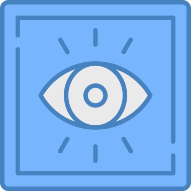 Göz. Web simgesi basit illüstrasyon