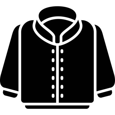 Elbise ceketi ikonu. Web için basit ceket vektör simgeleri çizimi