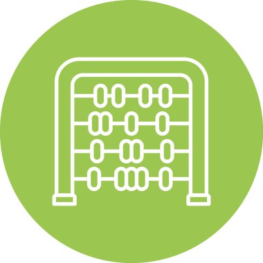 Abaküs. Web simgesi basit tasarım