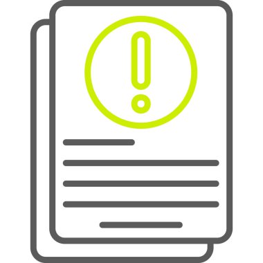 ünlem işareti simgesi, vektör illüstrasyonu