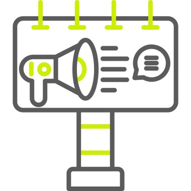 anons hoparlörü dış hat vektörü. duyuru