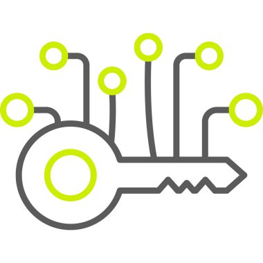 Anahtar. Web simgesi basit tasarım