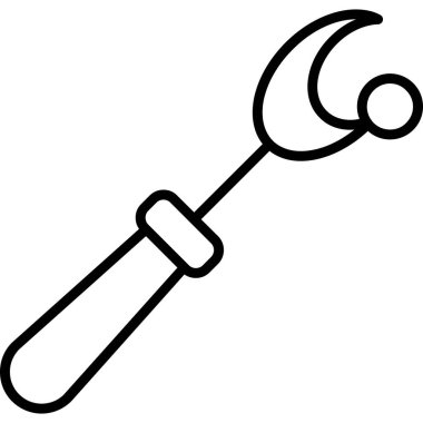 Anahtar onarım ikonu ana hat vektörü. araç onarımı