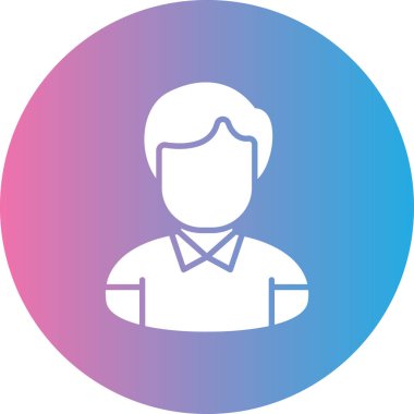 kullanıcı. Web simgesi basit illüstrasyon