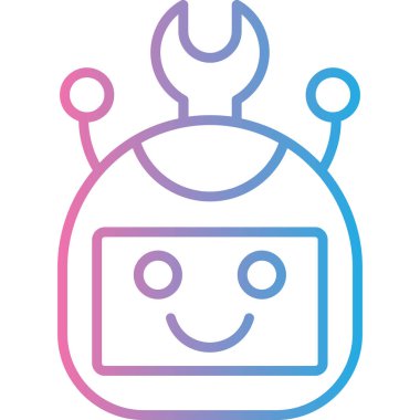 Robot surat. Basit resimleme