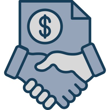 El sıkışma simgesi vektör illüstrasyonu