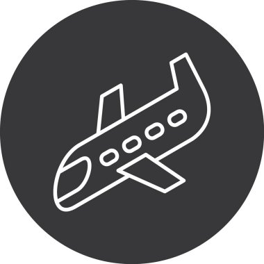 Uçak simge vektör çizim