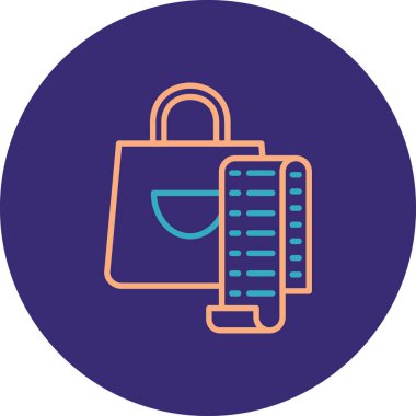 Çanta. Web simgesi basit illüstrasyon