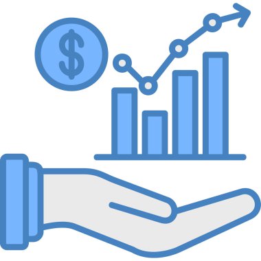 iş grafiği ikon vektör illüstrasyonu