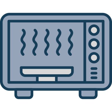 Fırın. Web simgesi basit illüstrasyon