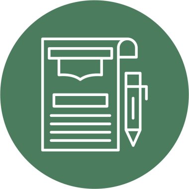 belgenin vektör simgesi, web sayfası