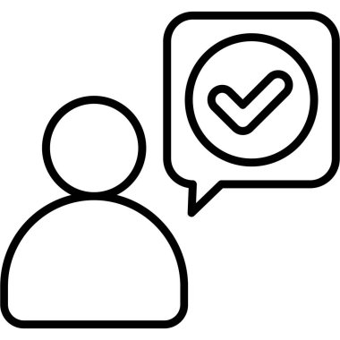 Konuş. Web simgesi basit tasarım