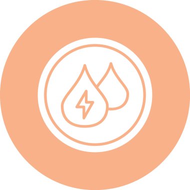 Enerji simgesinin vektör illüstrasyonu