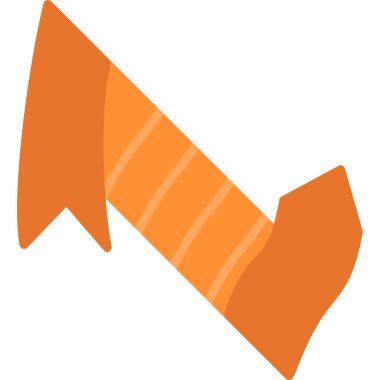 Şekerli karamel Noel simgesi düz stil