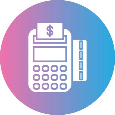 Hesap makinesi simgesinin vektör illüstrasyonu