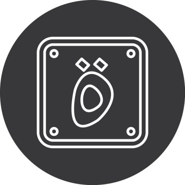 Eşsiz Yumurta Vektörü Kabartma Simgesi