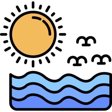 güneş web simgesi basit tasarım