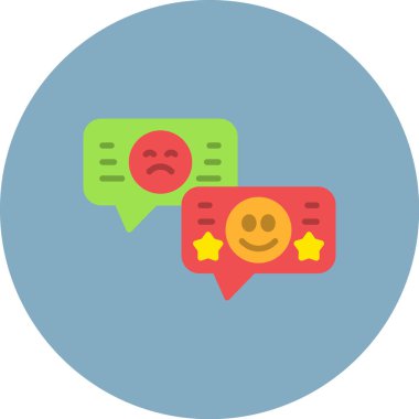 Müşteri derecelendirme. Basit illüstrasyon