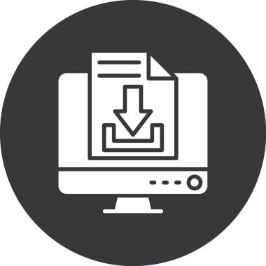 dosya indirme simgesi vektörü